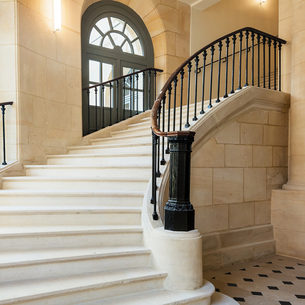rénovation de l'escalier de l'abbaye de penthemont